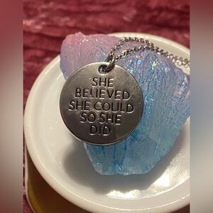 She Believed She Could So She Did Charming Charlie Necklace #7991